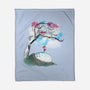 The Nap Under The Sakura Tree-None-Fleece-Blanket-kharmazero
