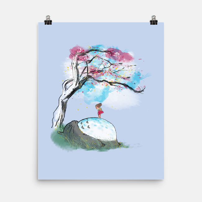 The Nap Under The Sakura Tree-None-Matte-Poster-kharmazero