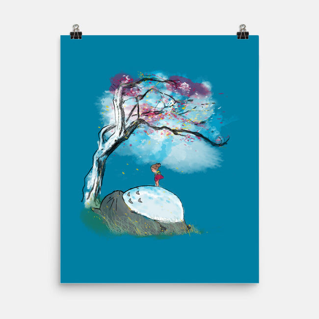 The Nap Under The Sakura Tree-None-Matte-Poster-kharmazero