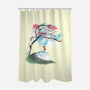 The Nap Under The Sakura Tree-None-Polyester-Shower Curtain-kharmazero