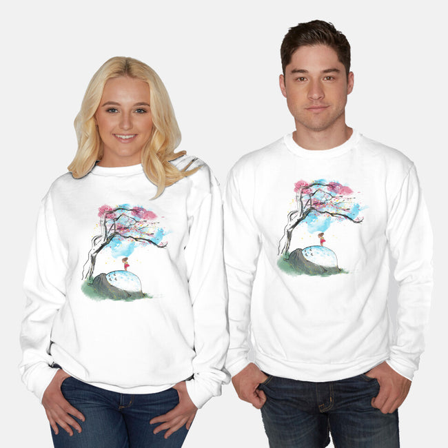 The Nap Under The Sakura Tree-Unisex-Crew Neck-Sweatshirt-kharmazero