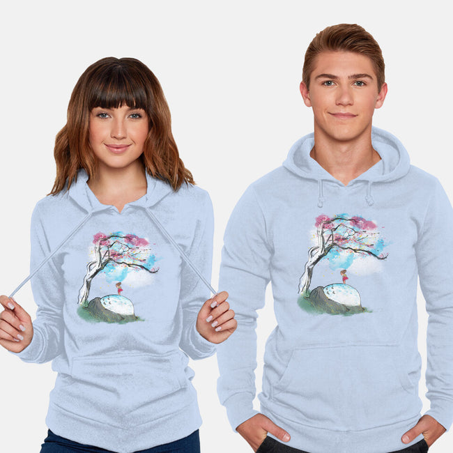 The Nap Under The Sakura Tree-Unisex-Pullover-Sweatshirt-kharmazero