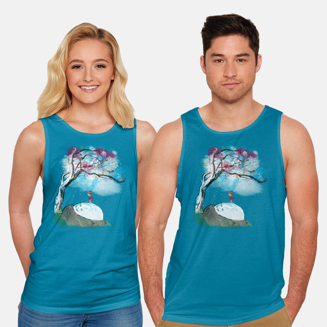 The Nap Under The Sakura Tree-Unisex-Basic-Tank-kharmazero