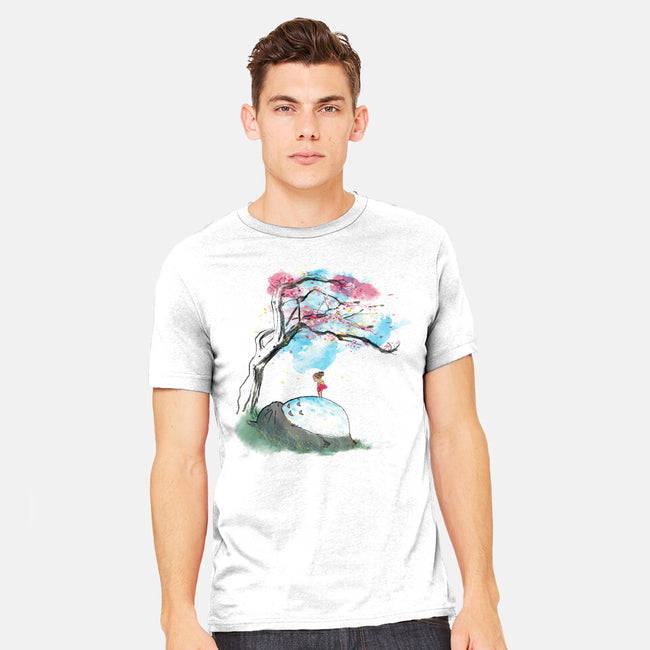 The Nap Under The Sakura Tree-Mens-Heavyweight-Tee-kharmazero