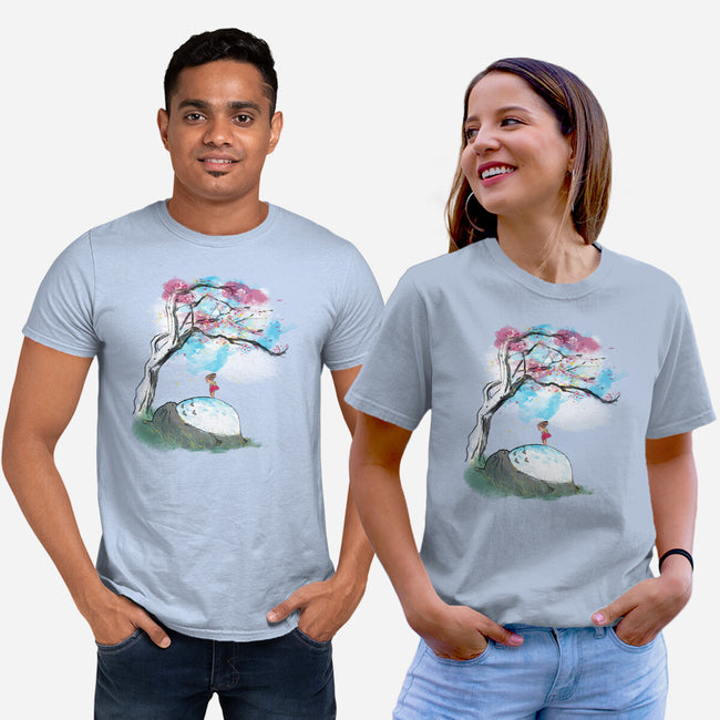 The Nap Under The Sakura Tree-Unisex-Basic-Tee-kharmazero