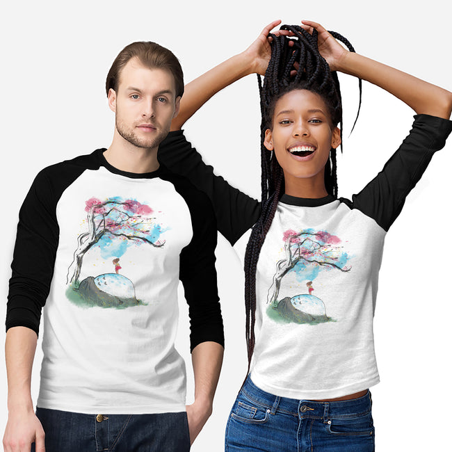 The Nap Under The Sakura Tree-Unisex-Baseball-Tee-kharmazero