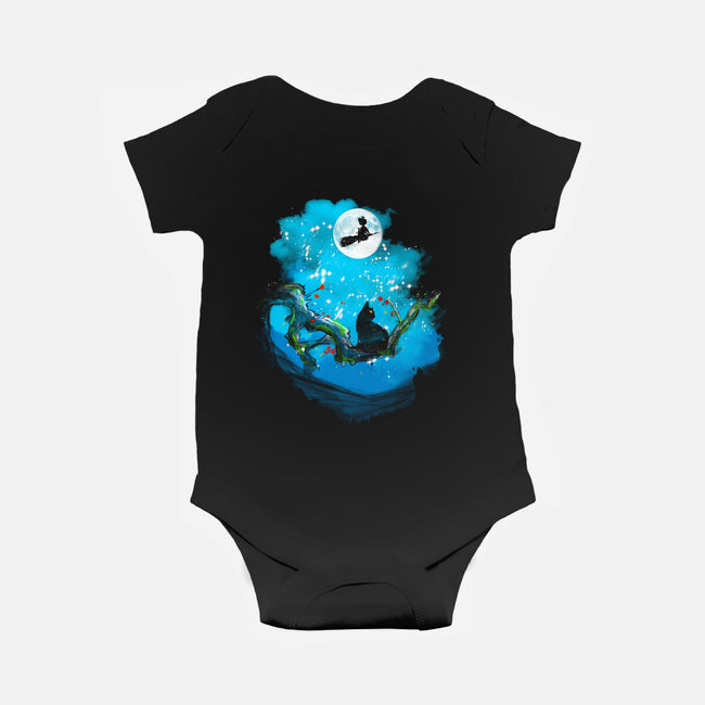 Sumi-E Night Delivery Service-Baby-Basic-Onesie-kharmazero