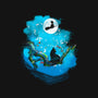 Sumi-E Night Delivery Service-Womens-V-Neck-Tee-kharmazero