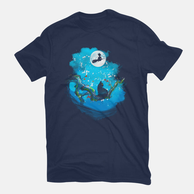 Sumi-E Night Delivery Service-Womens-Fitted-Tee-kharmazero