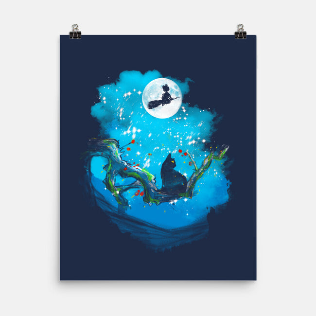 Sumi-E Night Delivery Service-None-Matte-Poster-kharmazero