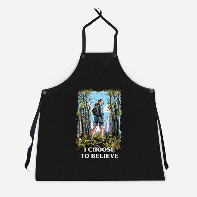 I Choose To Believe-Unisex-Kitchen-Apron-zascanauta
