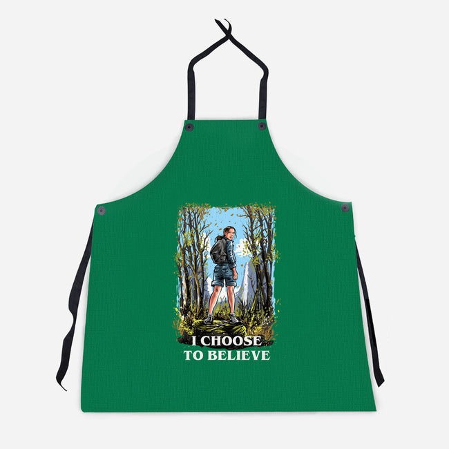 I Choose To Believe-Unisex-Kitchen-Apron-zascanauta