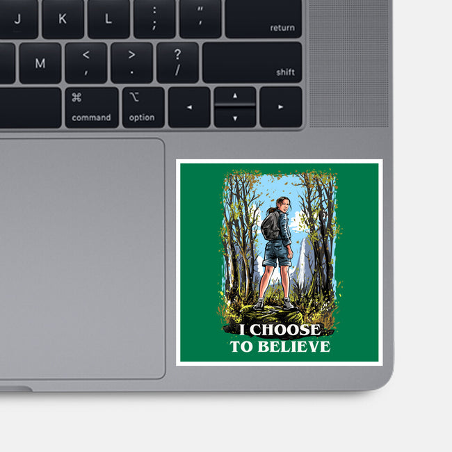 I Choose To Believe-None-Glossy-Sticker-zascanauta