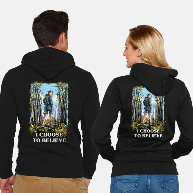 I Choose To Believe-Unisex-Zip-Up-Sweatshirt-zascanauta