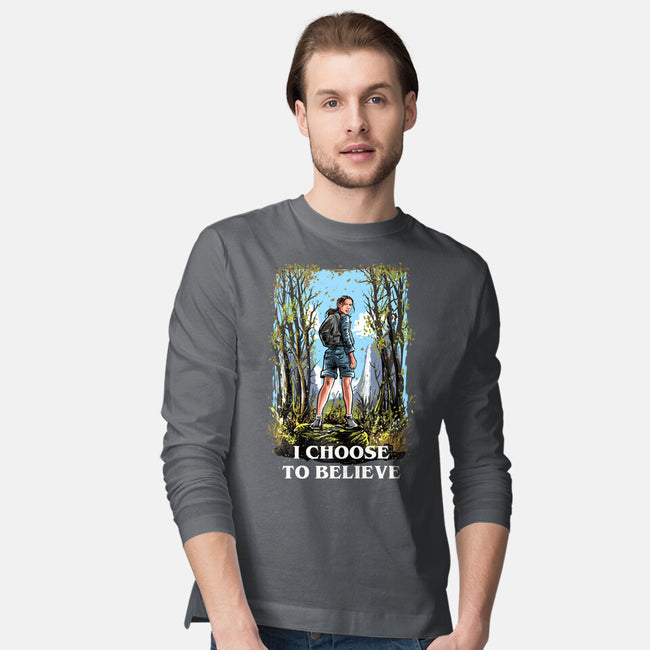 I Choose To Believe-Mens-Long Sleeved-Tee-zascanauta