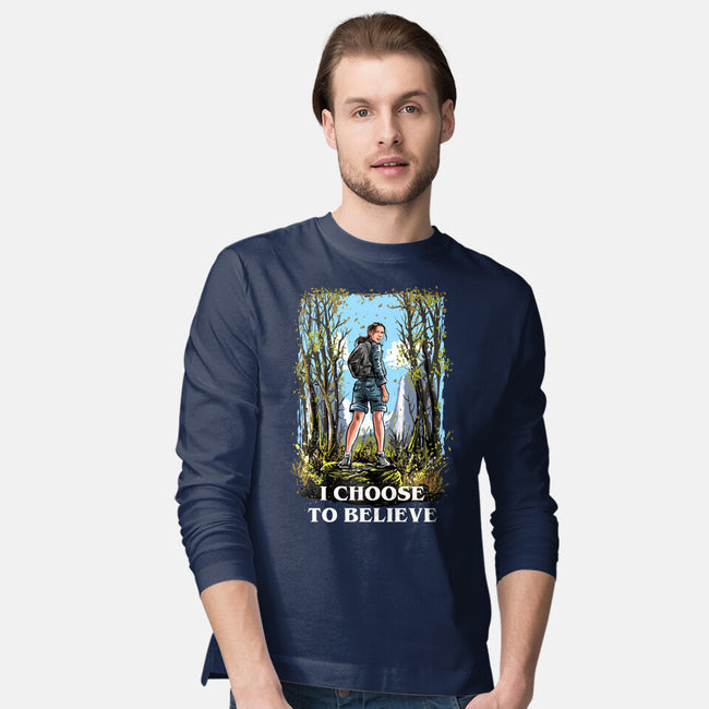 I Choose To Believe-Mens-Long Sleeved-Tee-zascanauta