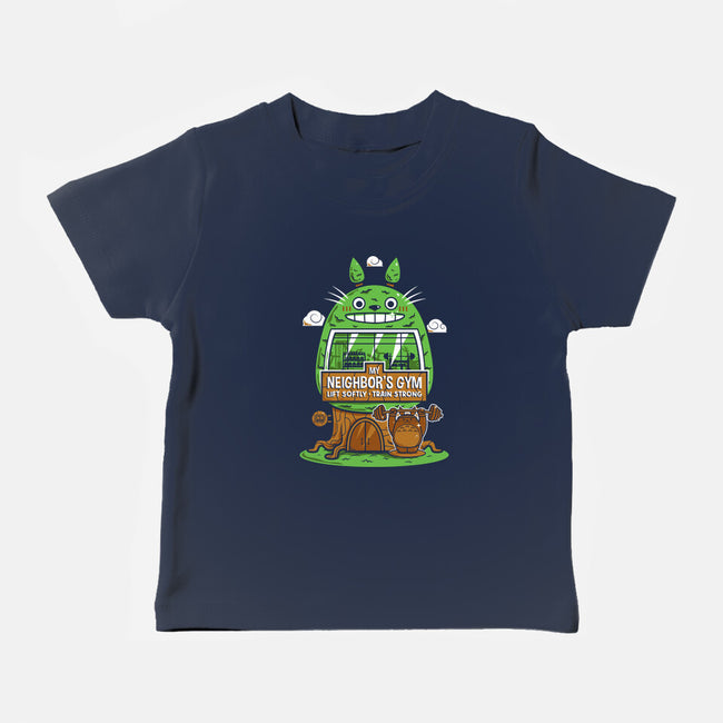 My Neighbor's Gym-Baby-Basic-Tee-krisren28