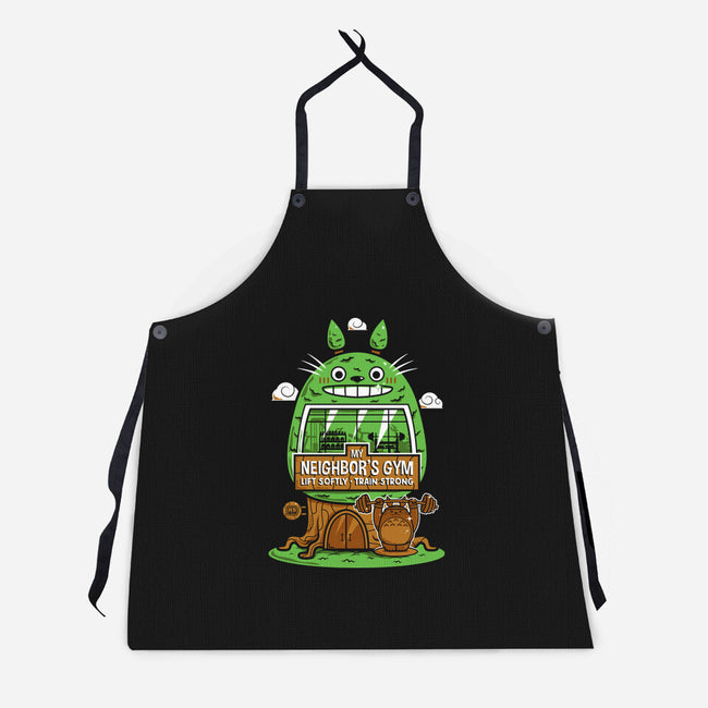 My Neighbor's Gym-Unisex-Kitchen-Apron-krisren28