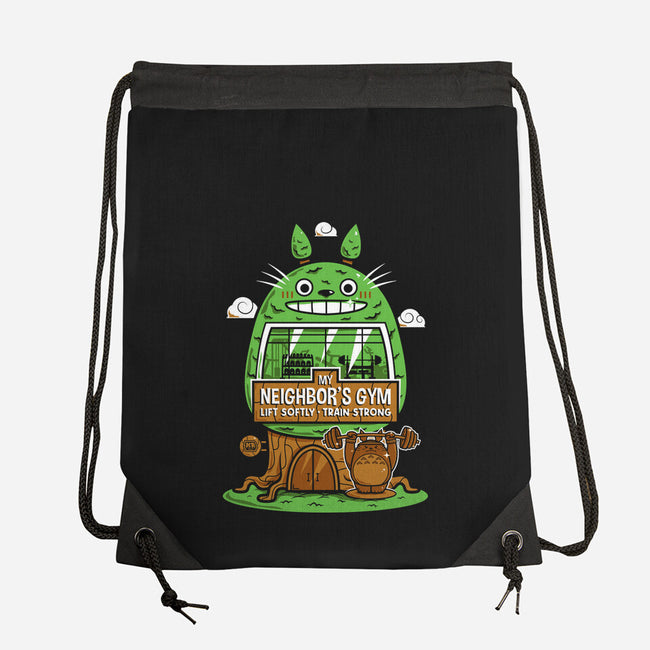 My Neighbor's Gym-None-Drawstring-Bag-krisren28
