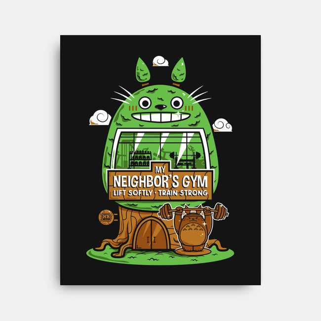 My Neighbor's Gym-None-Stretched-Canvas-krisren28