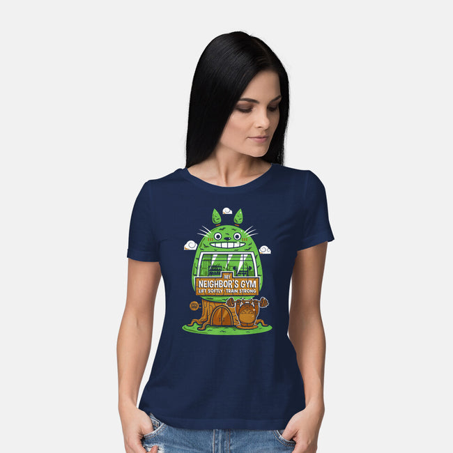 My Neighbor's Gym-Womens-Basic-Tee-krisren28