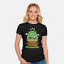 My Neighbor's Gym-Womens-Fitted-Tee-krisren28