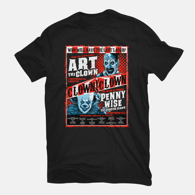 Clown Vs Clown-Womens-Basic-Tee-goodidearyan