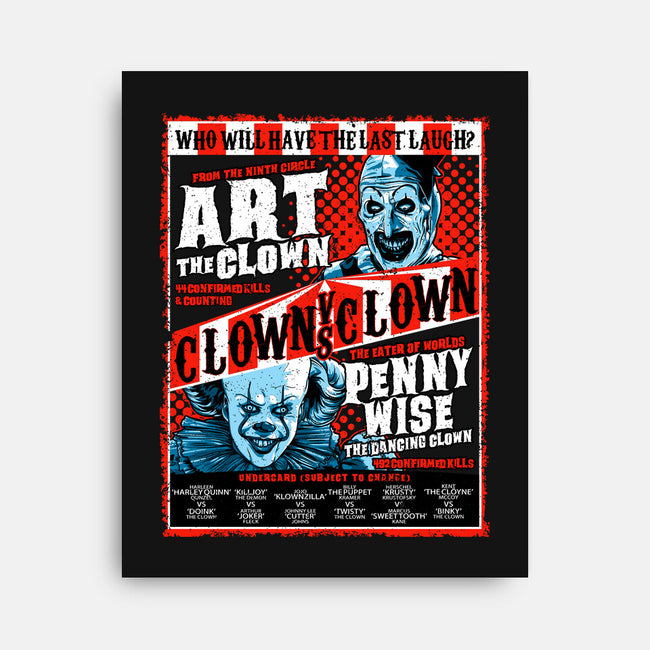 Clown Vs Clown-None-Stretched-Canvas-goodidearyan