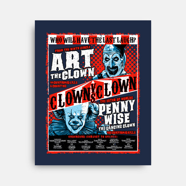 Clown Vs Clown-None-Stretched-Canvas-goodidearyan