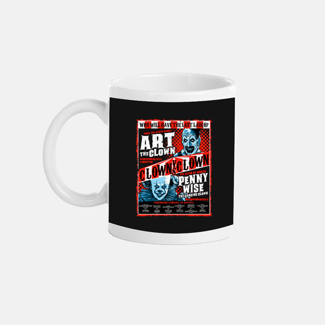 Clown Vs Clown-None-Mug-Drinkware-goodidearyan