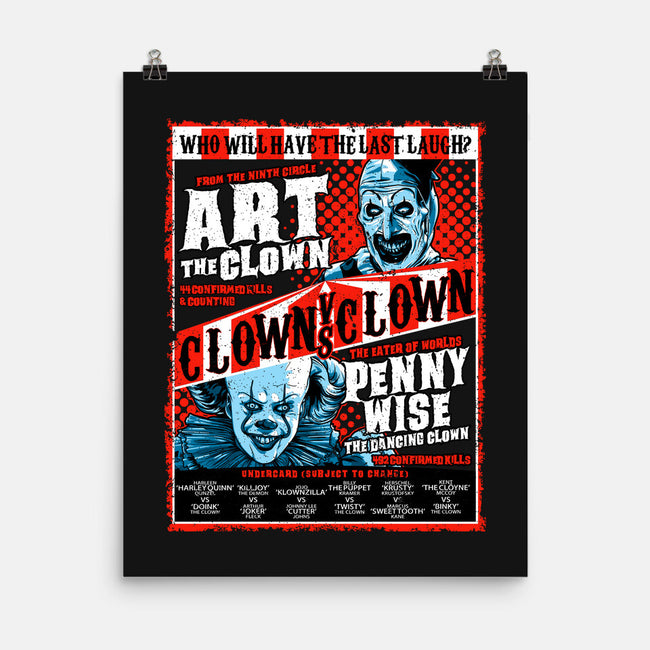 Clown Vs Clown-None-Matte-Poster-goodidearyan