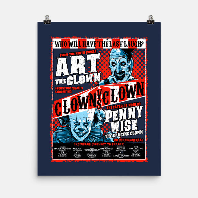 Clown Vs Clown-None-Matte-Poster-goodidearyan