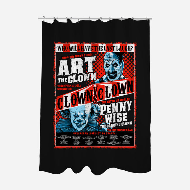 Clown Vs Clown-None-Polyester-Shower Curtain-goodidearyan