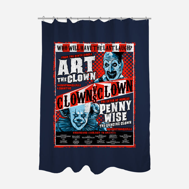 Clown Vs Clown-None-Polyester-Shower Curtain-goodidearyan
