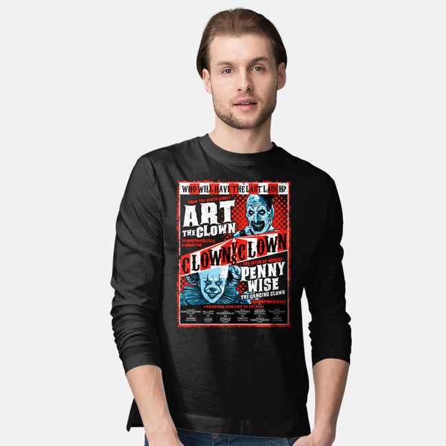Clown Vs Clown-Mens-Long Sleeved-Tee-goodidearyan