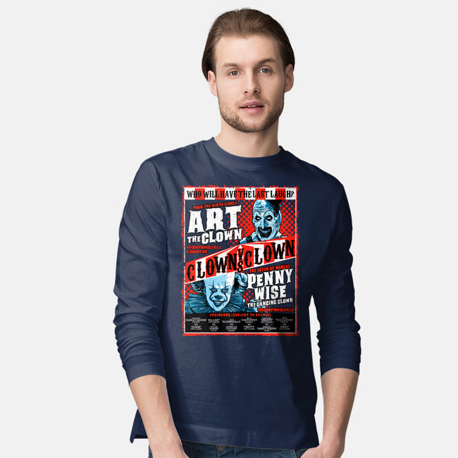 Clown Vs Clown-Mens-Long Sleeved-Tee-goodidearyan
