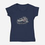 Space Cowboy's Ride-Womens-V-Neck-Tee-LILIVIA
