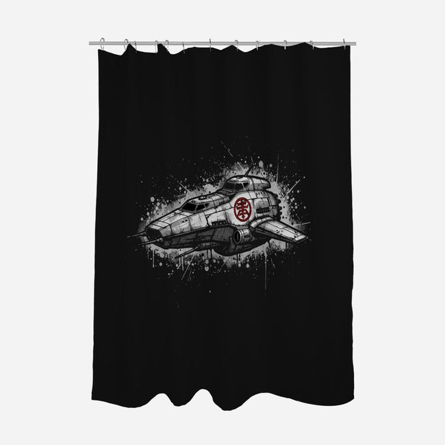 Space Cowboy's Ride-None-Polyester-Shower Curtain-LILIVIA