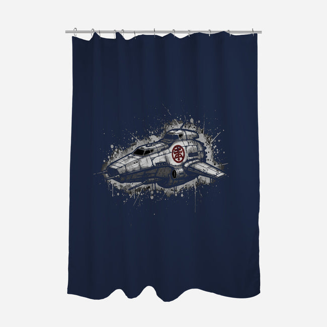 Space Cowboy's Ride-None-Polyester-Shower Curtain-LILIVIA