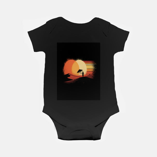 Binary Sunset-Baby-Basic-Onesie-LILIVIA