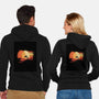 Binary Sunset-Unisex-Zip-Up-Sweatshirt-LILIVIA