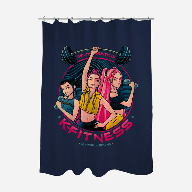 K-Fitness-None-Polyester-Shower Curtain-teesgeex