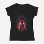 The Warlock-Womens-V-Neck-Tee-dandingeroz
