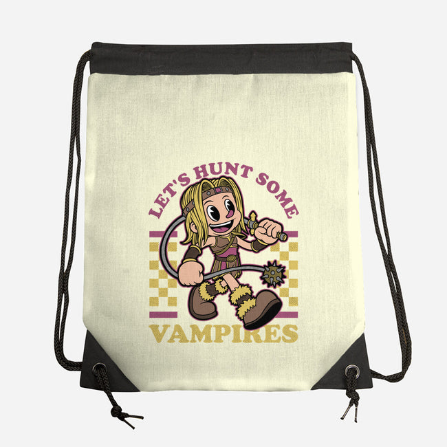 Game Mascot Vampire Hunter-None-Drawstring-Bag-Studio Mootant