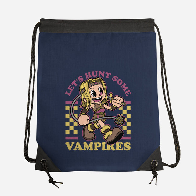 Game Mascot Vampire Hunter-None-Drawstring-Bag-Studio Mootant