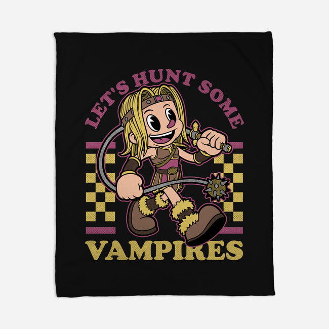 Game Mascot Vampire Hunter-None-Fleece-Blanket-Studio Mootant