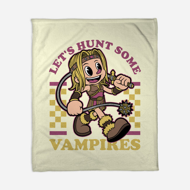 Game Mascot Vampire Hunter-None-Fleece-Blanket-Studio Mootant