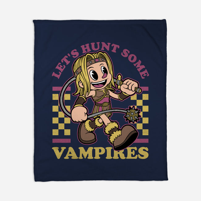 Game Mascot Vampire Hunter-None-Fleece-Blanket-Studio Mootant