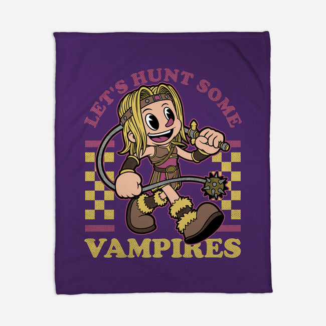 Game Mascot Vampire Hunter-None-Fleece-Blanket-Studio Mootant