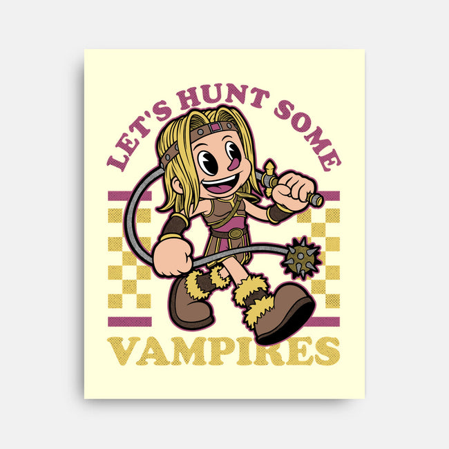 Game Mascot Vampire Hunter-None-Stretched-Canvas-Studio Mootant